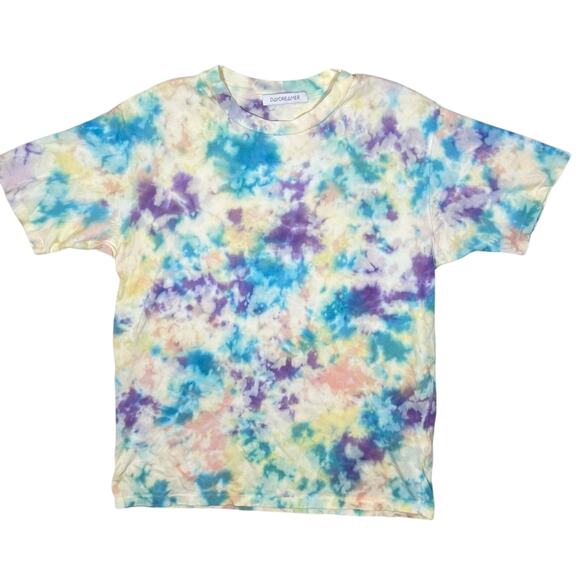 Daydreamer Weekend Tie Dye Shirt Short Sleeve T Shirt Small Blue Purple - Picture 1 of 4
